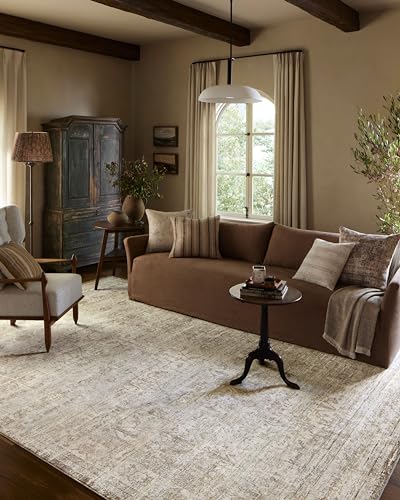 Tapete decorativo Loloi Amber Lewis 9'6" x 13' blanco natural