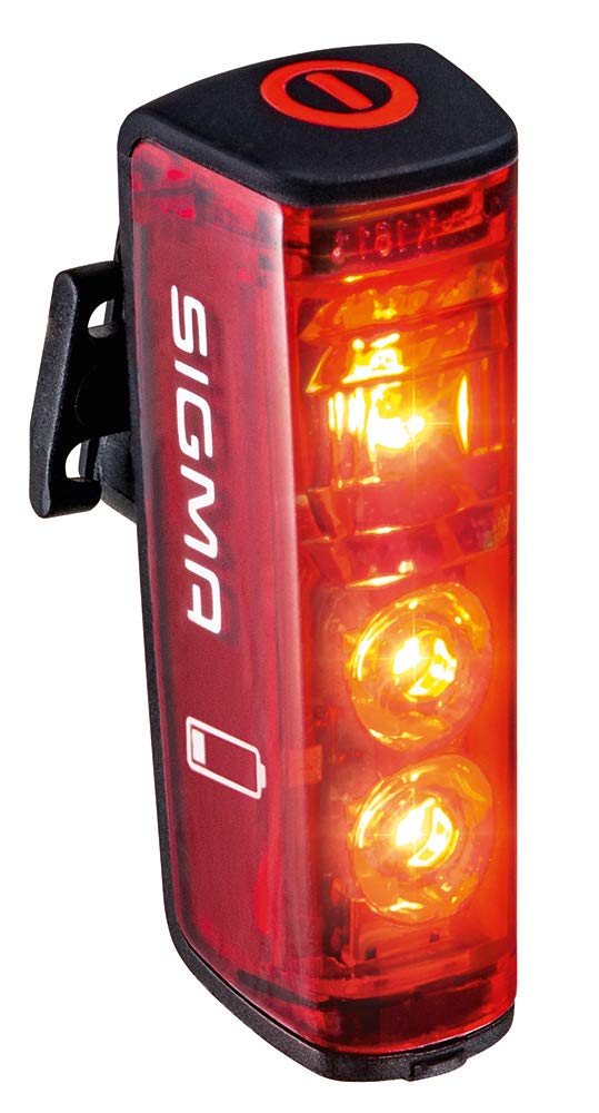 SIGMA BLAZE FLASH LIGHT W/POST BRAKE SENS 3LUSB#, Red, standar - Image 3