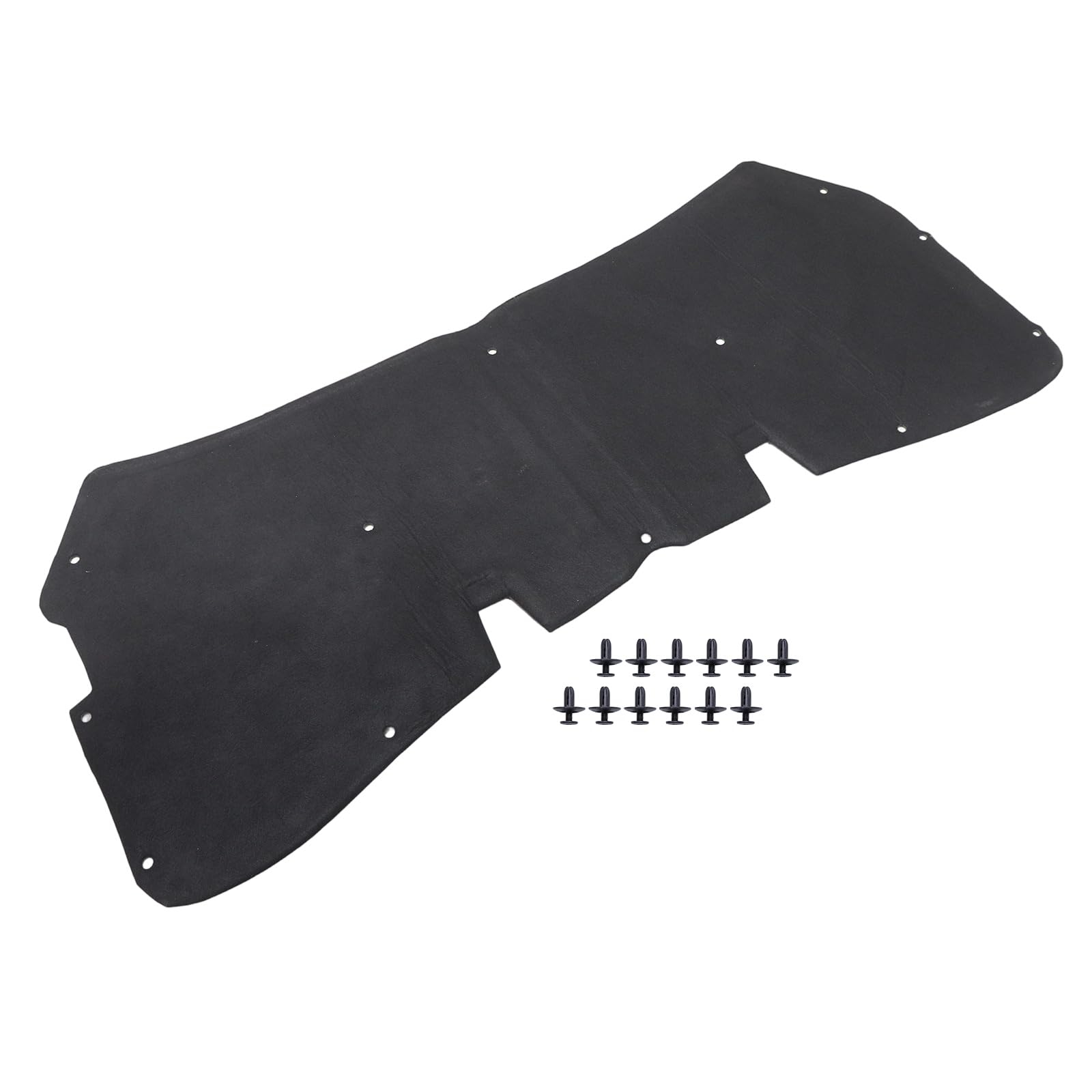 Motorhaubendämmung Dämmmatte mit Clips Kompatibel mit Nissan Qashqai +2 I J10 2007-2010 65840JD000 65840-JD000