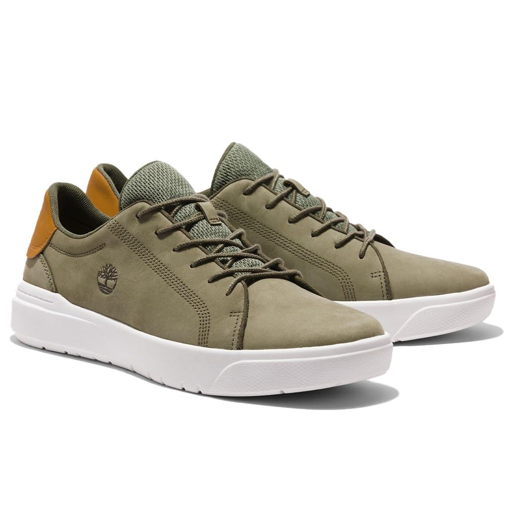 Timberland Para Hombre. TB0A5TZD9911 Zapatillas De Piel Senena Bay Verde (43), Plano, Cordones, Casual-image