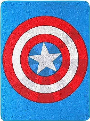 Northwest Marvel's Avengers, 'The Shield' Micro Raschel Throw Blanket, 46' x 60', Multi Color