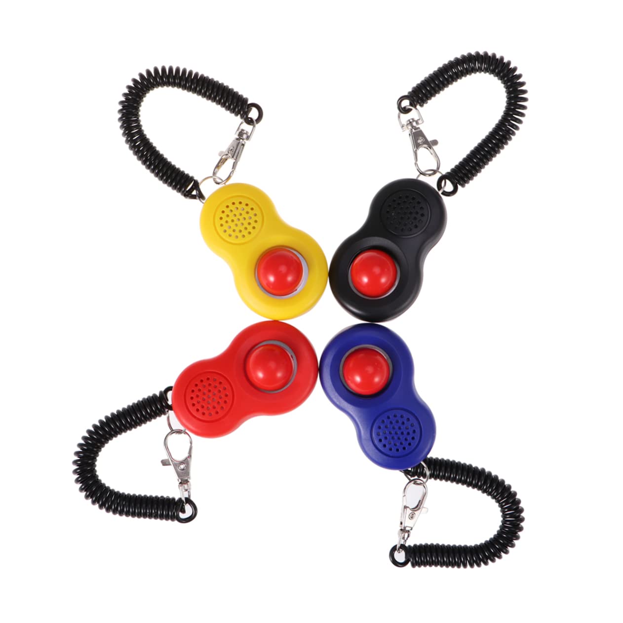 BESPORTBLE 12piezas Kit De Clicker De Entrenamiento para Mascotas Juego Diseño Ergonomico para Perros y Gatos Incluye Correa y Anillo Elástico Herramienta Efectiva para Adiestramiento De
