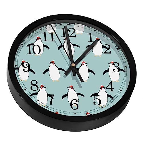 Horloge murale pingouin à piles cadeau idéal chambre enfant
