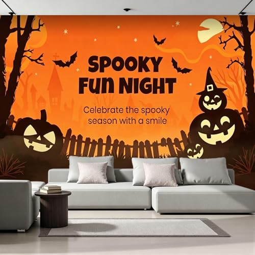 Fresque murale 3D Halloween supérieure, papier peint panoramique haut de gamme - 2