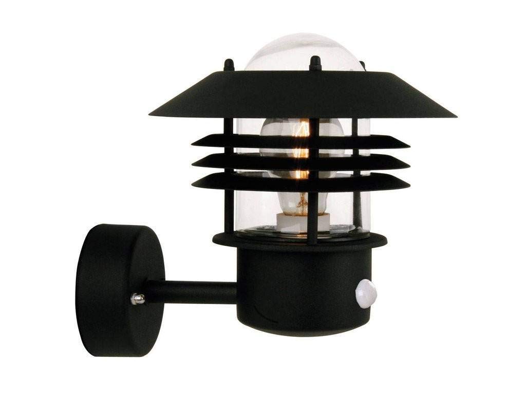 Nordlux Veje Outdoor Metal Wall Light Motion Sensor Black,mains from B&Q
