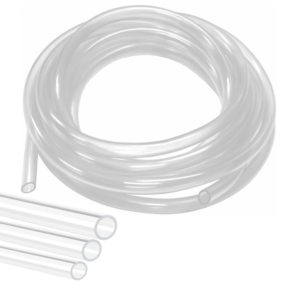 Tuyau flexible en silicone de 12 m, diamètre intérieur : 8 mm, diamètre intérieur : 8 mm, diamètre intérieur : 8 mm, transparent, pour transfert de pompe à eau, air, huile