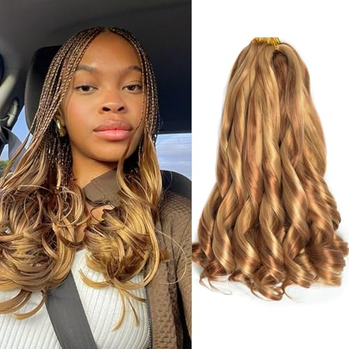French Curly Braiding Hair 8 packs 12 inch