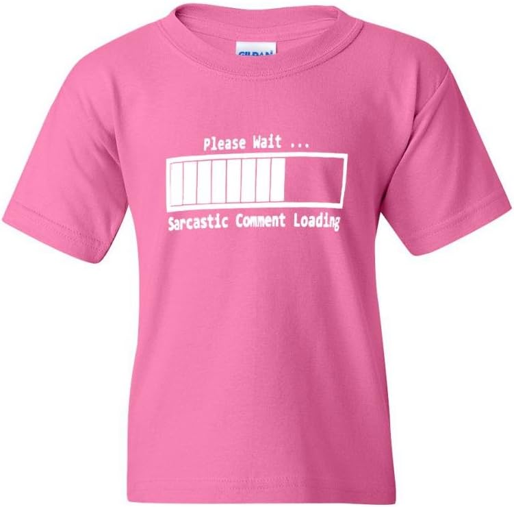 Please Wait... Sarcastic Comment Loading Statement Novelty Youth Kids T-Shirt Tee
