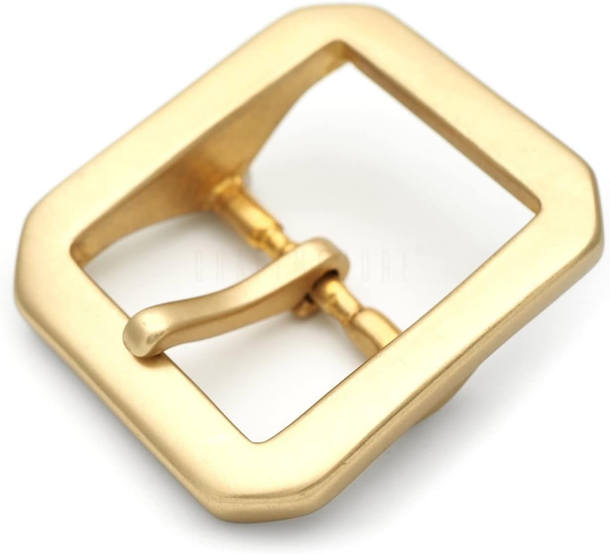 CRAFTMEMORE Solid Brass Belt Buckle 1.5 Inch Single Prong Square Belt Buckle for Replacement, DIY Leather Craft SCBB - Image 3