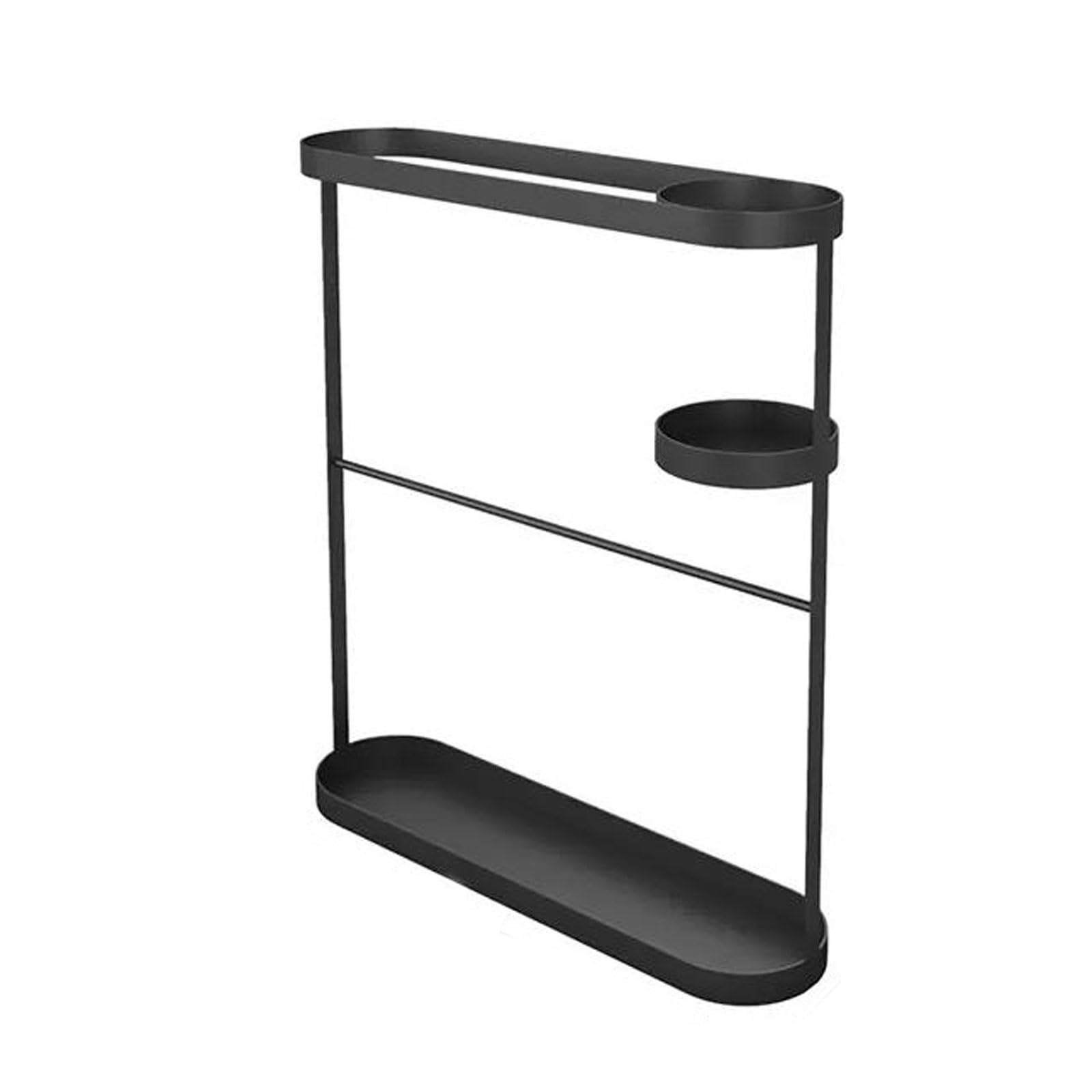 SONGYL-20249 Umbrella Stand Umbrella Rack Stand, Metal Storage for Long and Folded Entryway(Black)