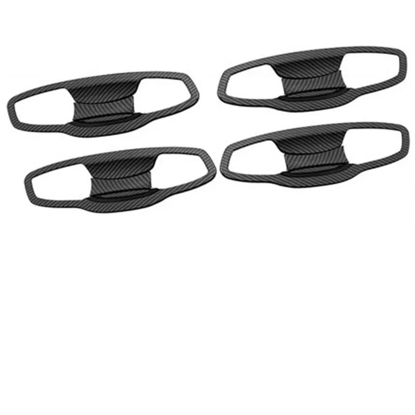 Noheeu Style8 Car Styling Abs Chrome Door Handle Protective Covering Cover Trim Handle Bowl For Skoda For Kodiaq 2017-2020(Style8)