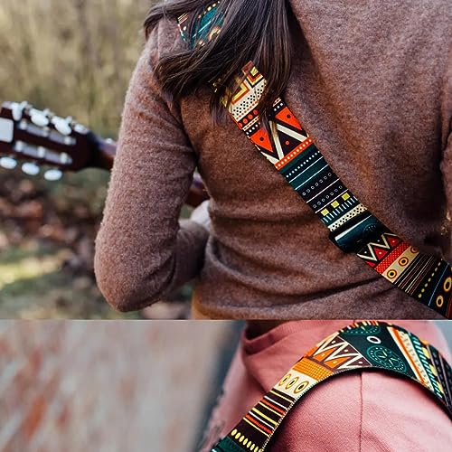 Image of DEVICE OF URBAN INFOTECH Guitar Strap Belt for Acoustic & Electric Guitar Adjustable Buckle Guitar Strap Modern Design Guitar Belt For Acoustic /Bass /Electric Guitars