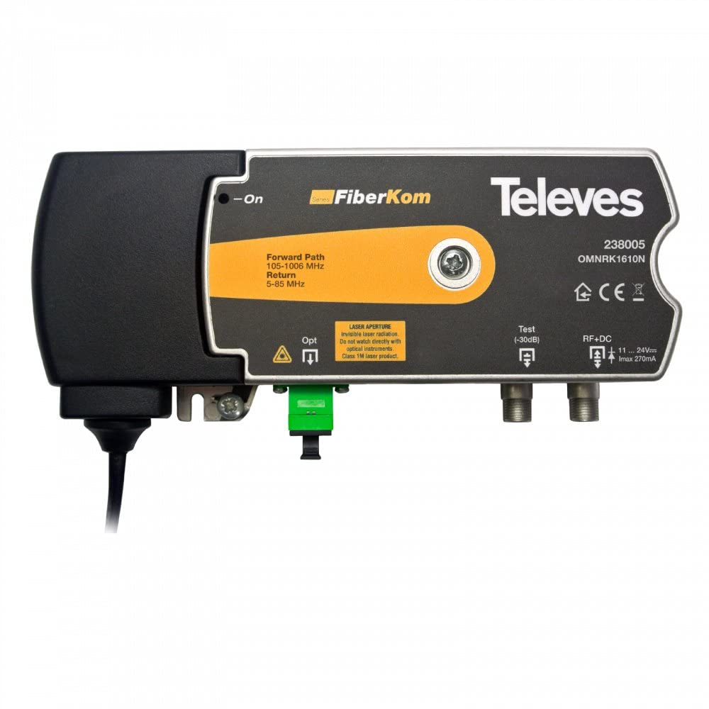 Mini-nodo FiberKom CATV OLC soluciona pérdidas de señal de televisión sobre fibra D3.0