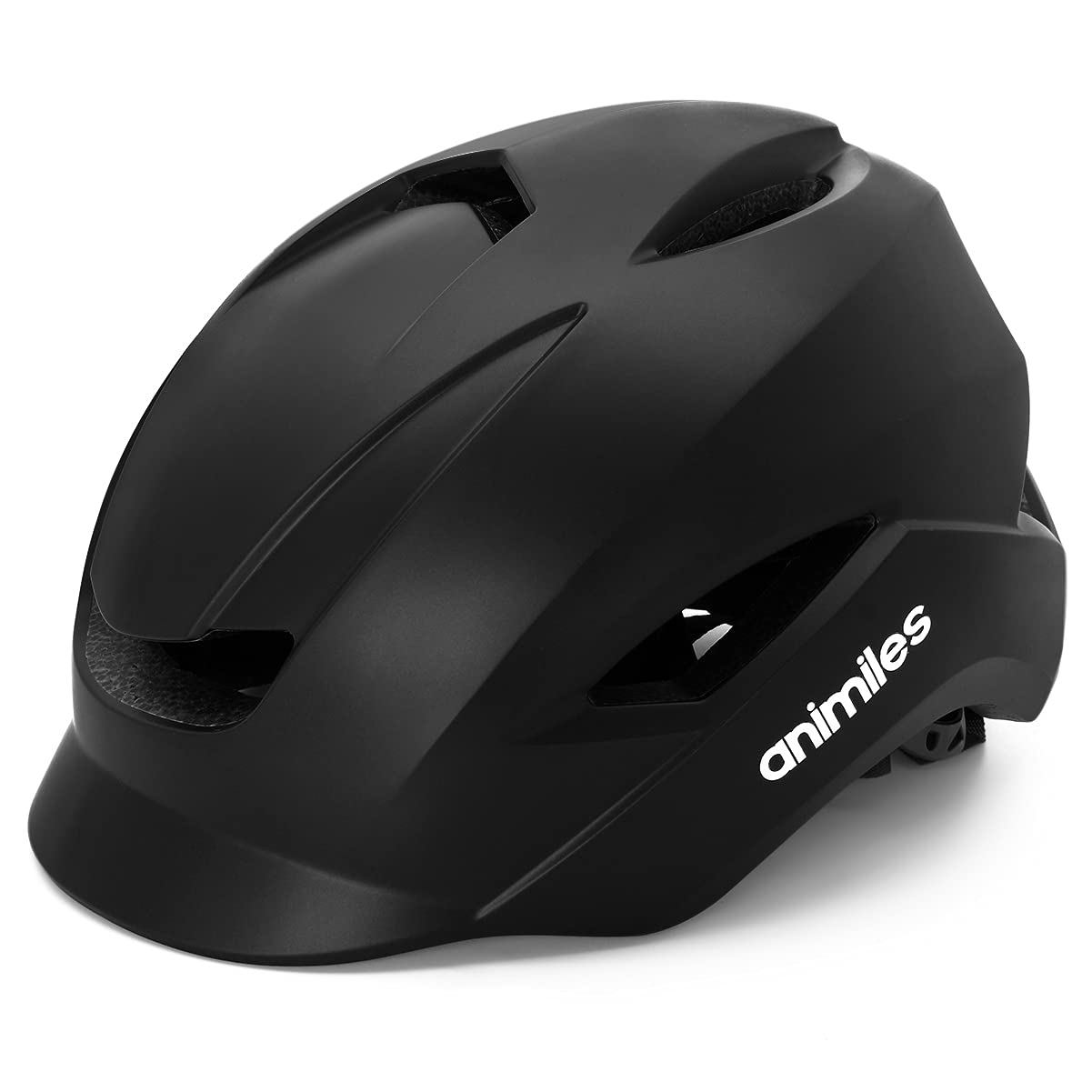 ANIMILES Bike Helmet with Light Lightweight Men Women Bicycle Helmet  with Rechargeable LED Rear Light Adult City Helmet Cycling Helmet Stylish