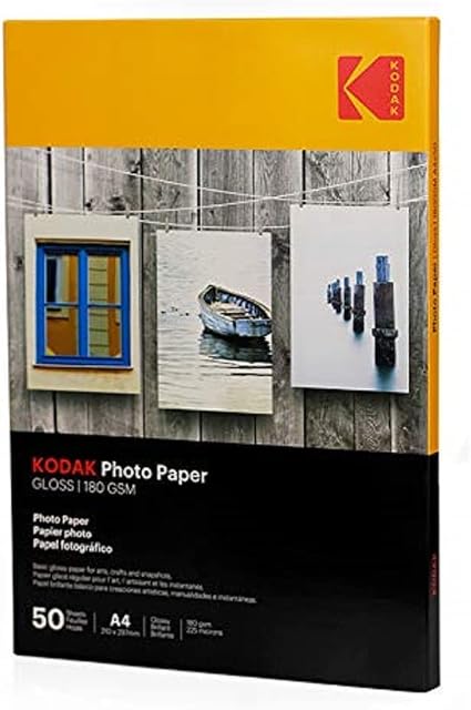 Kodak Supplies 185Z000860 Photo paper A4 50 Sheets 180gr glossy