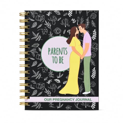 Image of Pregnancy Journal for Pregnant Women - 40-Week Bump Tracker & Memory Book with Stickers | Guided Pregnancy Planner with Prompts, Milestone Pages & Hardcover Keepsake | Gift for Expecting Moms (Black)