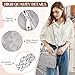 LUROON Umhängetasche Damen Mittelgroß, Leicht Leder Handtasche Damen Kleine mit Vielen Fächern Crossbody Bags Damenhandtasche mit Verstellbar Breitem Schultergurt