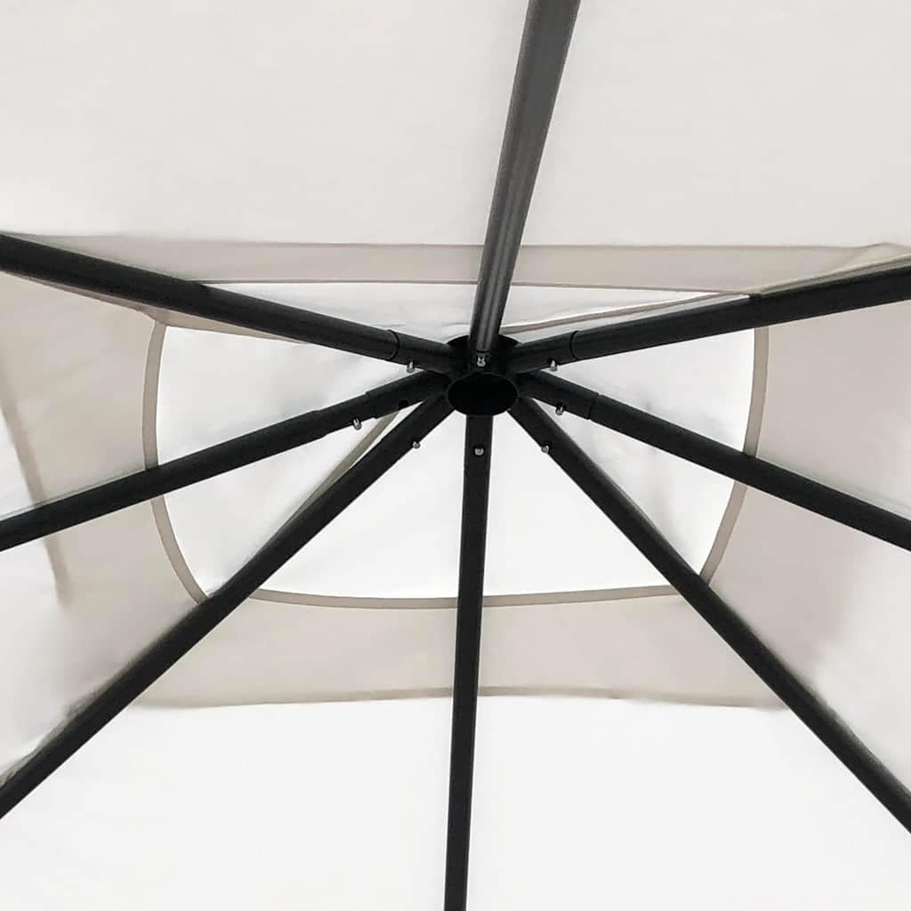 Gazebo 3x3x2,6 m Crema 160 g/m² | Montanti rivestiti, riparo per feste barbecue, riunioni famiglia, picnic