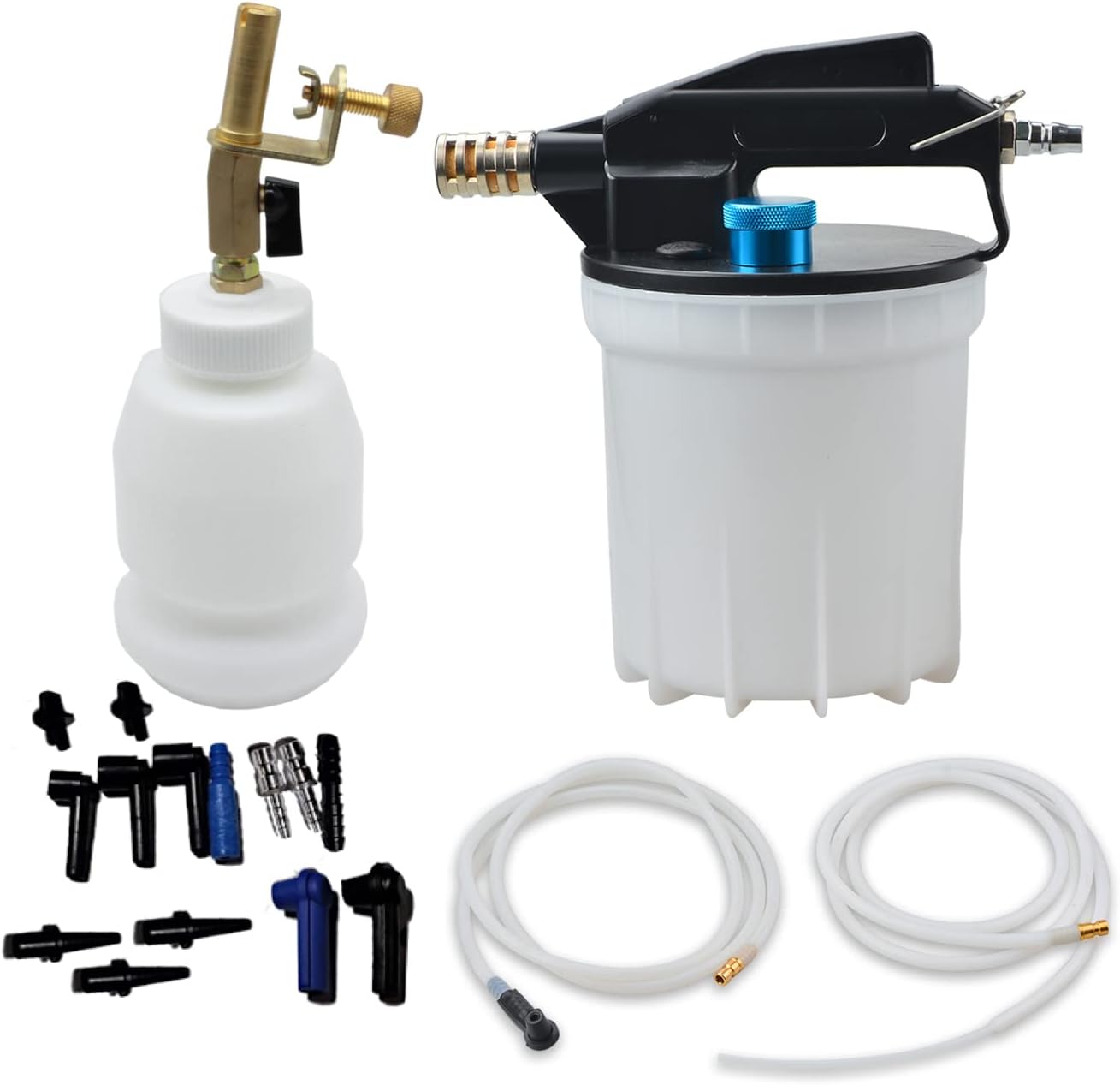 Pneumatic Vacuum Brake Bleeder, Air Brake Bleeder Kit, 2L Brake Fluid