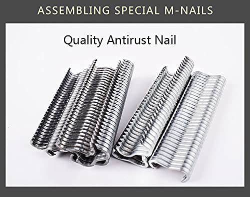 Baemefle Type M Hog Nail Ring Pliers Kit With 2400Pcs M Clips For Fence Fastening, Upholstery Installation, Animal Cages #TOP4