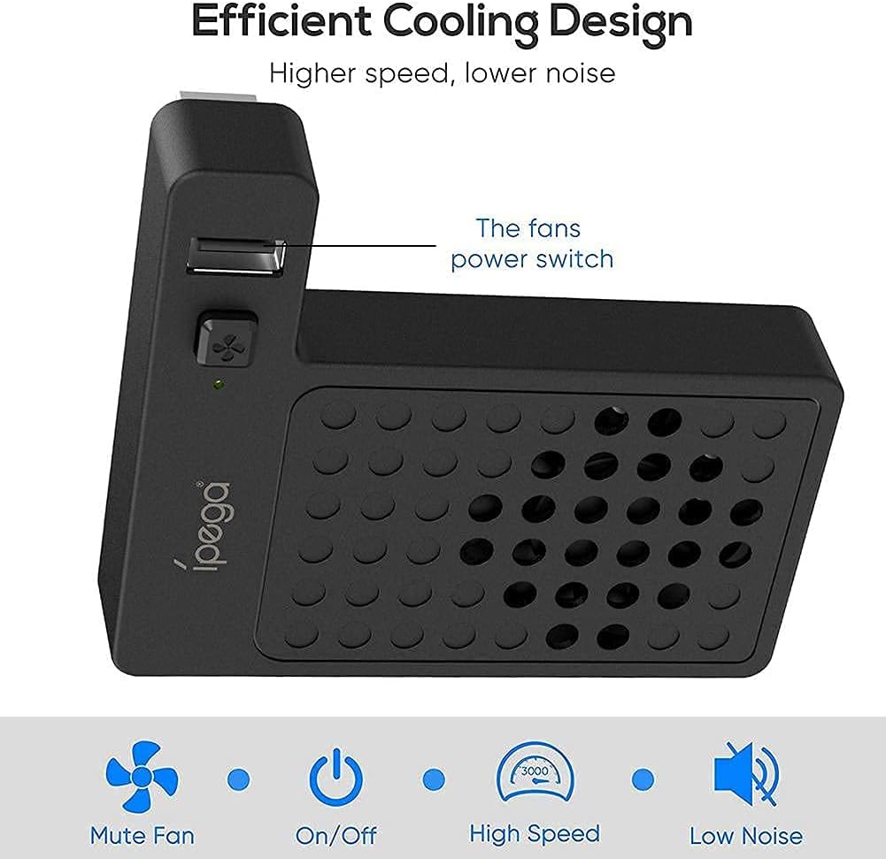 Joso Cooling Fan for Xbox Series X, Cooling System with Cooling Fan and 2.0 USB Port for Xbox Series X Accessories
