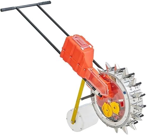 Carro de empuje esparcidor de semillas, engranajes diferenciales tratados térmicamente, eje de transmisión de acero al carbono y rodamientos industriales para un cuidado eficiente del césped