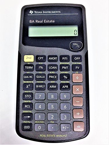 Texas Instruments BA Real Estate Financial Calculator