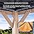 StarEcho 10x12ft Outdoor Hardtop Cedar Gazebo, Natural Solid Wood Frame Gazebo with Netting & Curtains,Metal Canopy Pavilion with 2-Tier Vented Roof, for Backyard, Lawn, Garden, Deck(Khaki)