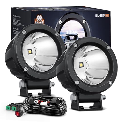 Image of Nilight 2 PCS 3 inch Spot Round LED Light Pods