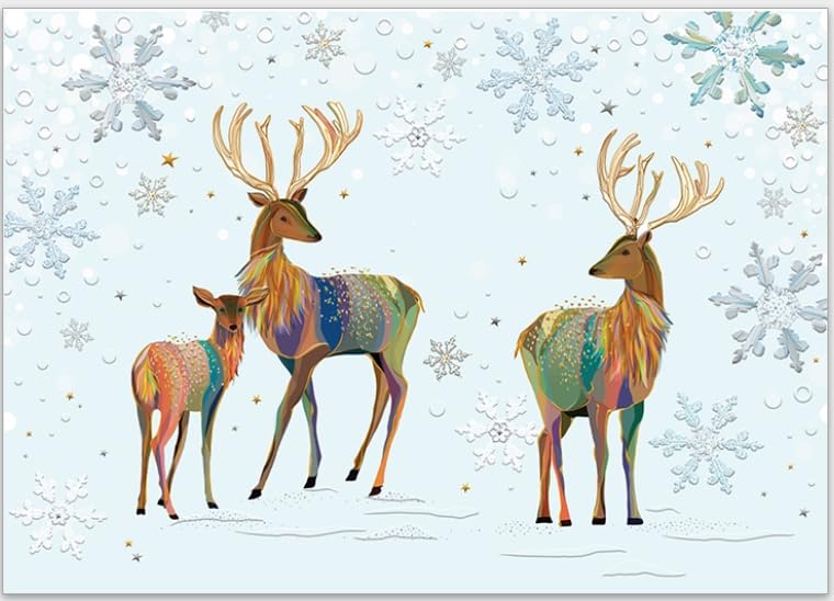 Turnowsky Weihnachtskarte Mit 3D-Relief – Motiv Tannenbaum & Schlitten, Inkl. Umschlag, Handarbeit Aus Israel