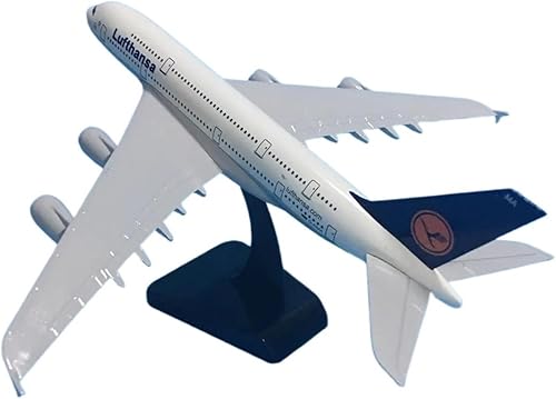 Miniatura 7 de KANDUO Para avión fundido a presión a escala 1200 Modelo para Lufthansa Airbus A380 modelo de aeronave de aleación de fundición a presión, regalos