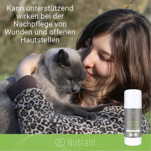 Nutrani Bienenwachs Pfotenbalsam für Hunde & Katzen von ManuCo | Pfotenschutz, 100% natürlich, Pfotenpflege, Pfotenbutter, Wundschutz, Pfotenheilmittel - 40 ml