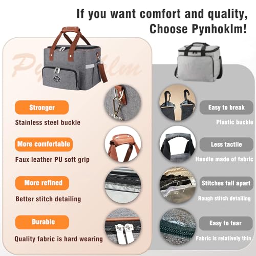 Pynhoklm Borsa termica da 25 l, borsa termica per