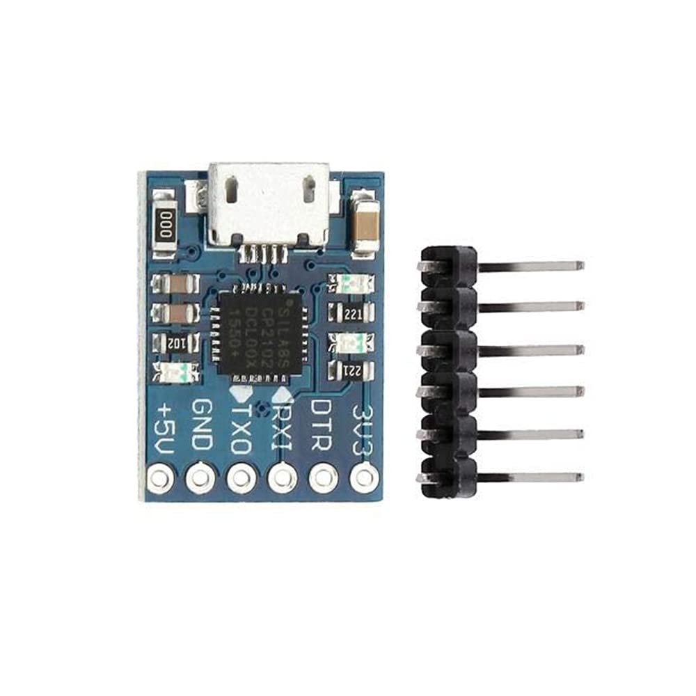 Robocraze CP2102 (6-pin) USB 2.0 to TTL UART Serial Converter | 6-pin USB 2.0 to TTL UART Serial Converter Module | Micro USB Module Compatible With Arduino - CP2102-image-31