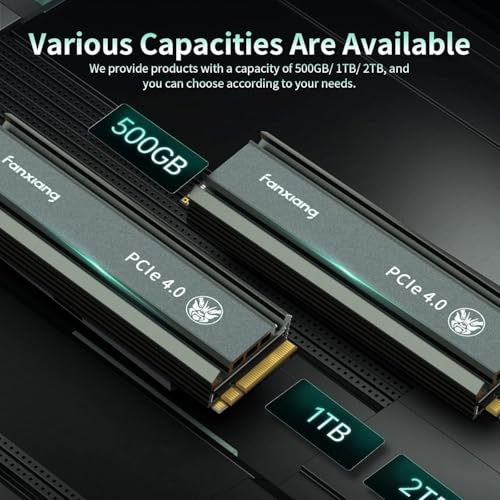 fanxiang S660 4TB PCIe 4.0 NVMe M.2 SSD Unidad Interna de Estado sólido-con disipador de Calor, QLC hasta 5000 MB/s, Compatible con PS5 - imagen 6