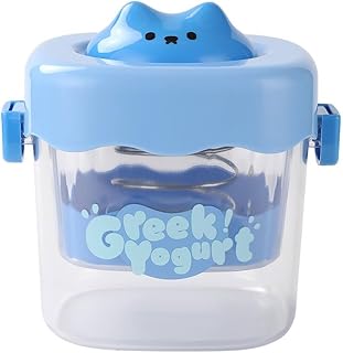 Colador de yogur para todas tus creaciones lácteas, diseño de malla fina para un drenaje simple y eficaz (azul)