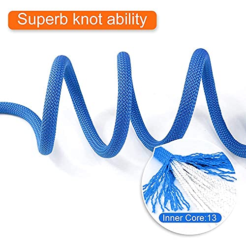 X Xben Rock Climbing Rope, Static Uiaa Mountain Climb Ropes, 10.5Mm 32Ft Blue Mountaineering Climbing Gear For Rescue, Hiking, Outdoor And Indoor #TOP1