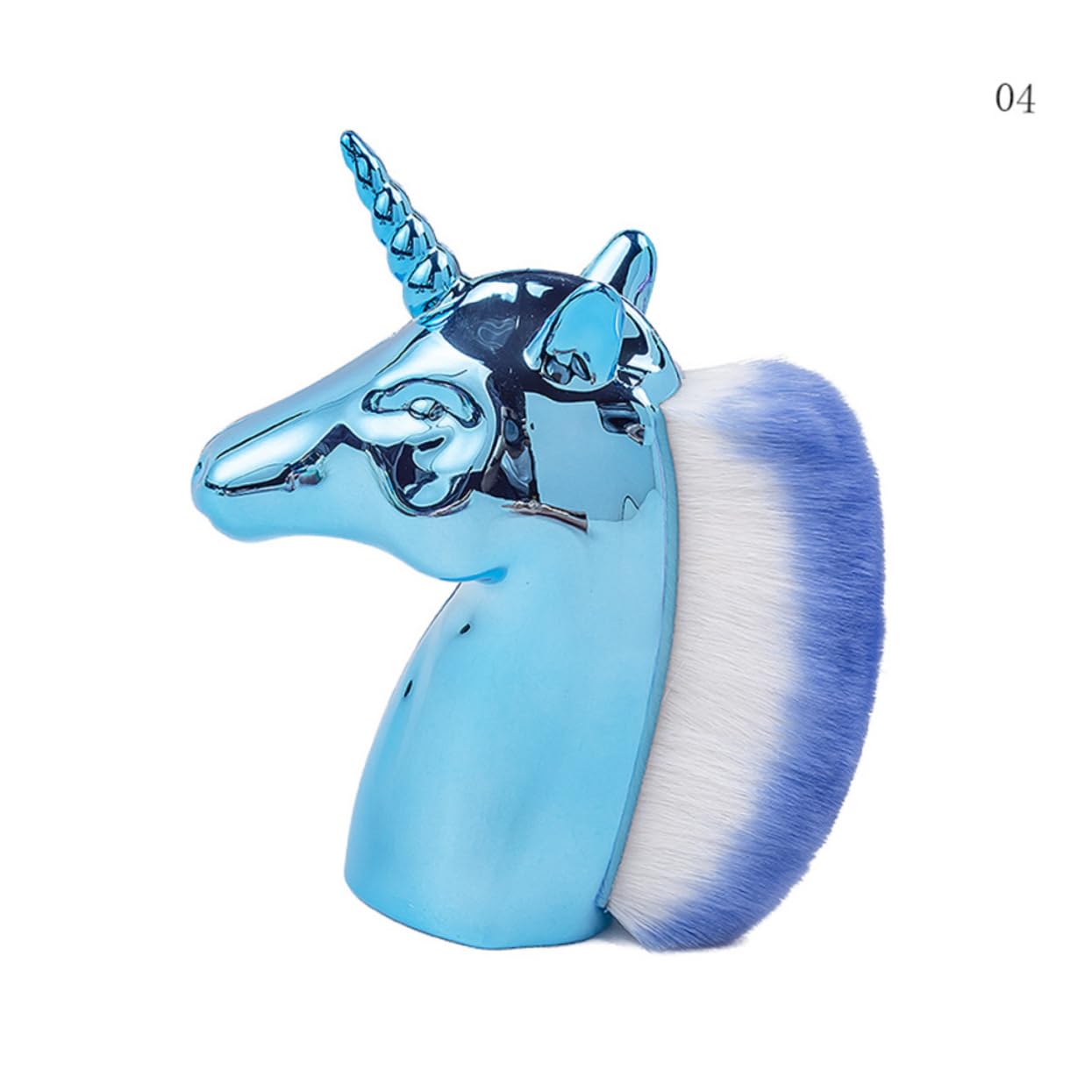 Beaupretty 6pièces Brosse à Licorne Nettoyage Et Dépoussiérage Pour Manucure Et Pédicure Couleurs Bleu Rose Et