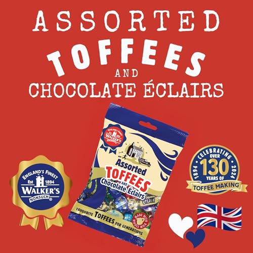 Walkers Nonsuch Assorted Toffees & Chocolate Eclairs , 150 G (1Er Pack)