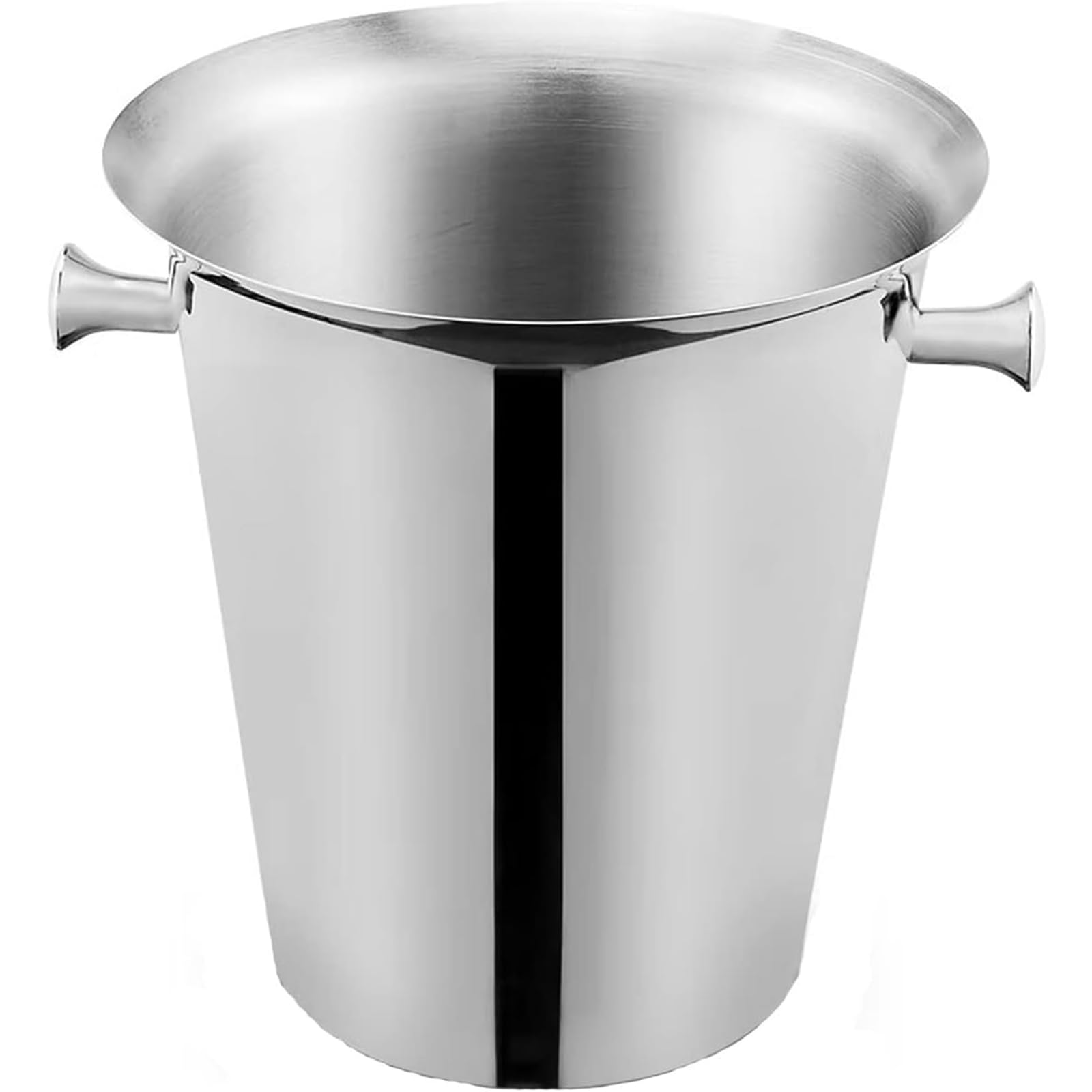 Cubitera Botella Vino Cubo de Hielo de Acero Inoxidable para Fiestas navideñas, Recipiente para Bebidas de Gran Capacidad de 5 l, para Vino, champán y Cerveza