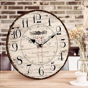 14inchwallclockwoodenfrenchcountrystylesilentwallclockbatteryoperatednontickingqualityroundquartzwallclockseasytoreadhomedecorativevintagewallclock Urban Country Home Decor 14 inch wall clock wooden french country style silent wall clock battery operated non ticking quality round quartz wall clocks easy to read home decorative vintage wall clock urban country home decor