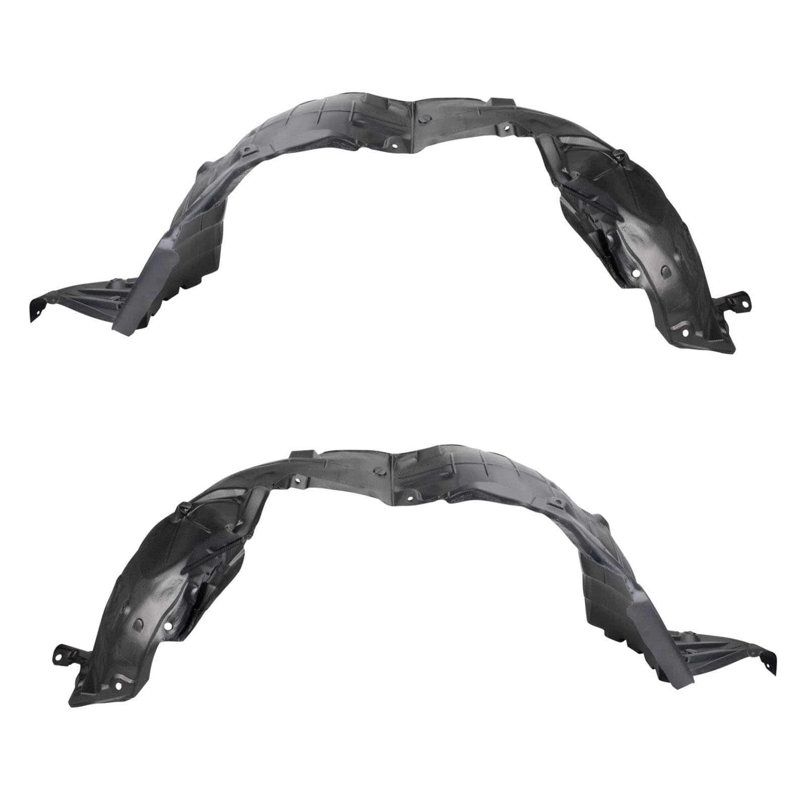 TRQ Front Driver and Passenger Side Inner Fender Liner Set | For 2014-2015 Nissan Altima 2013 Altima Sedan From 10-01-12 Production Date