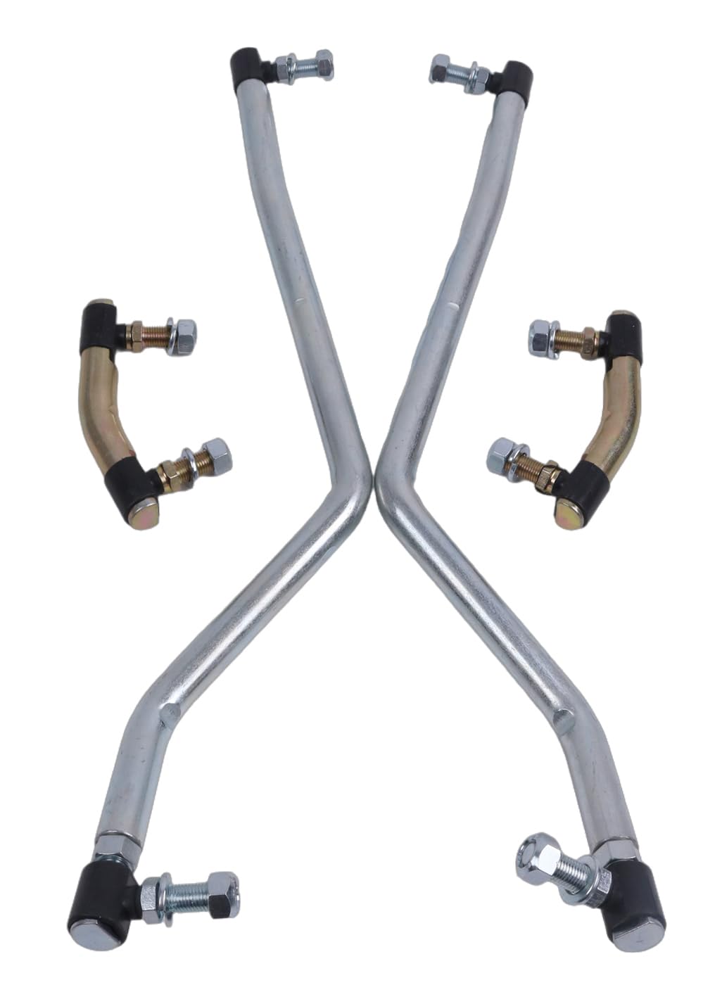 Juego de eslabones de arrastre de dirección ajustables a izquierda y derecha 583513301 583513401 con 2 eslabones pivotantes de barra de acoplamiento 583513501 compatible con Husqvarna Jonsered