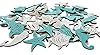Shoreside Nautical Sea Creatures Miniature Beach Themed Arts and Crafts Wood Cut Outs Seahorse, Whale, Starfish and Fish (40 Pieces) #4