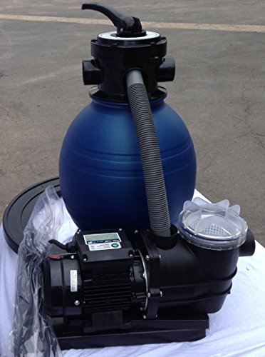 HST Sandfilter Poolfilter bis 35.000 Liter mit Profi Leis Poolpumpe 10000 Liter/Std 400 W mit Vorfilter Sandkessel 5-Wegeventil Bodenplatte viel Zubehör Komplettset geeignet für Sand Filterbälle Glas – Bild 3