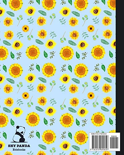Primary Composition Book: Pretty Sunflower Primary Composition Notebook K-2 | With Picture Space: Draw Top Lines Bottom | Kindergarten to Early ... Journal with Drawing Space for Grades K-2 image 4