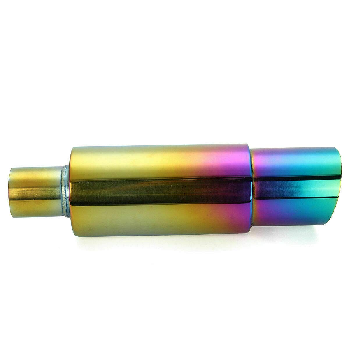 Riloer Silenciador de escape trasero de carreras de coches de acero inoxidable Punta de tubo de cola Ajuste del extremo derecho
