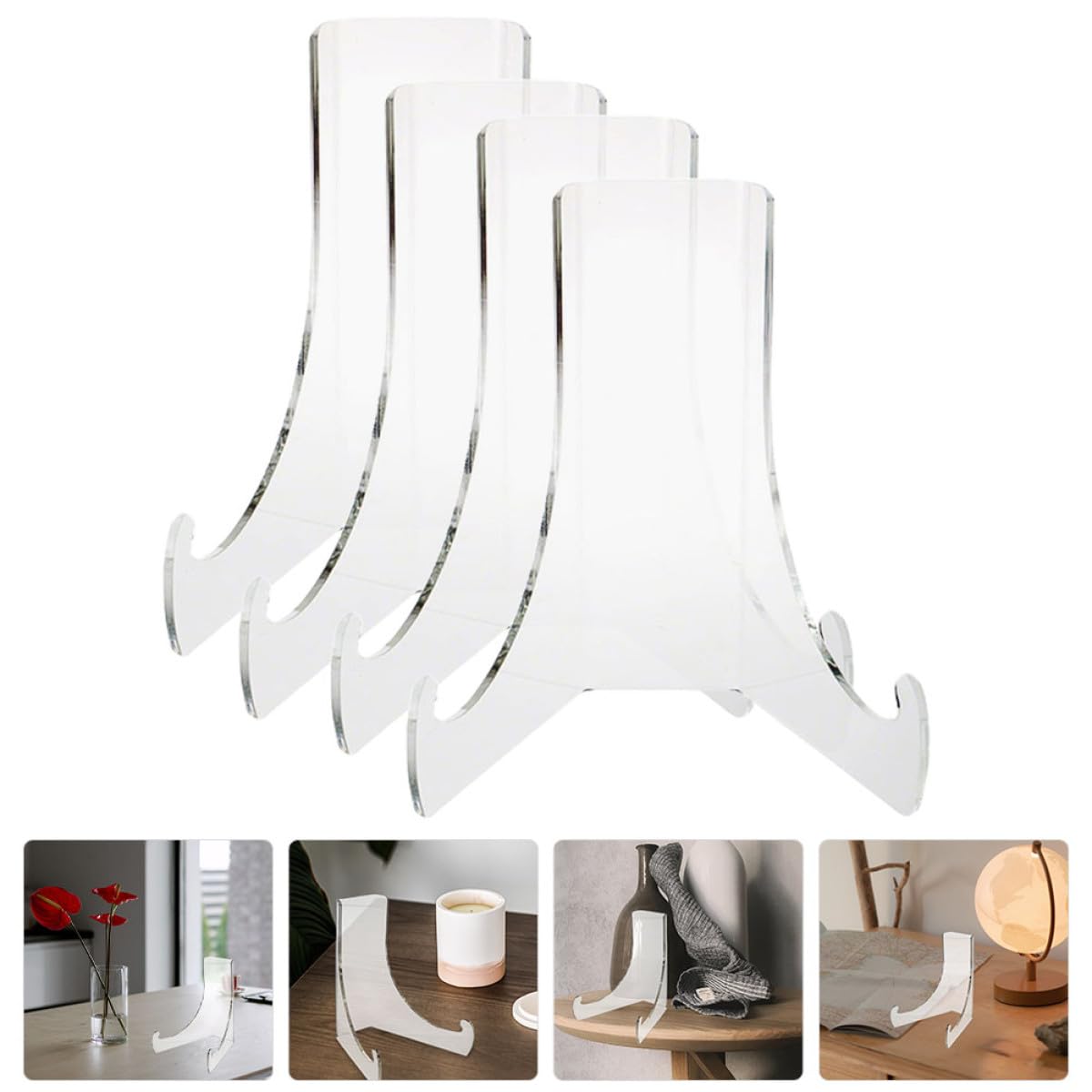 MAGICLULU 4 Set di Supporti per Espositori Artistici Cavalletti per Foto Oggetti Decorativi per 4 Pezzi*4