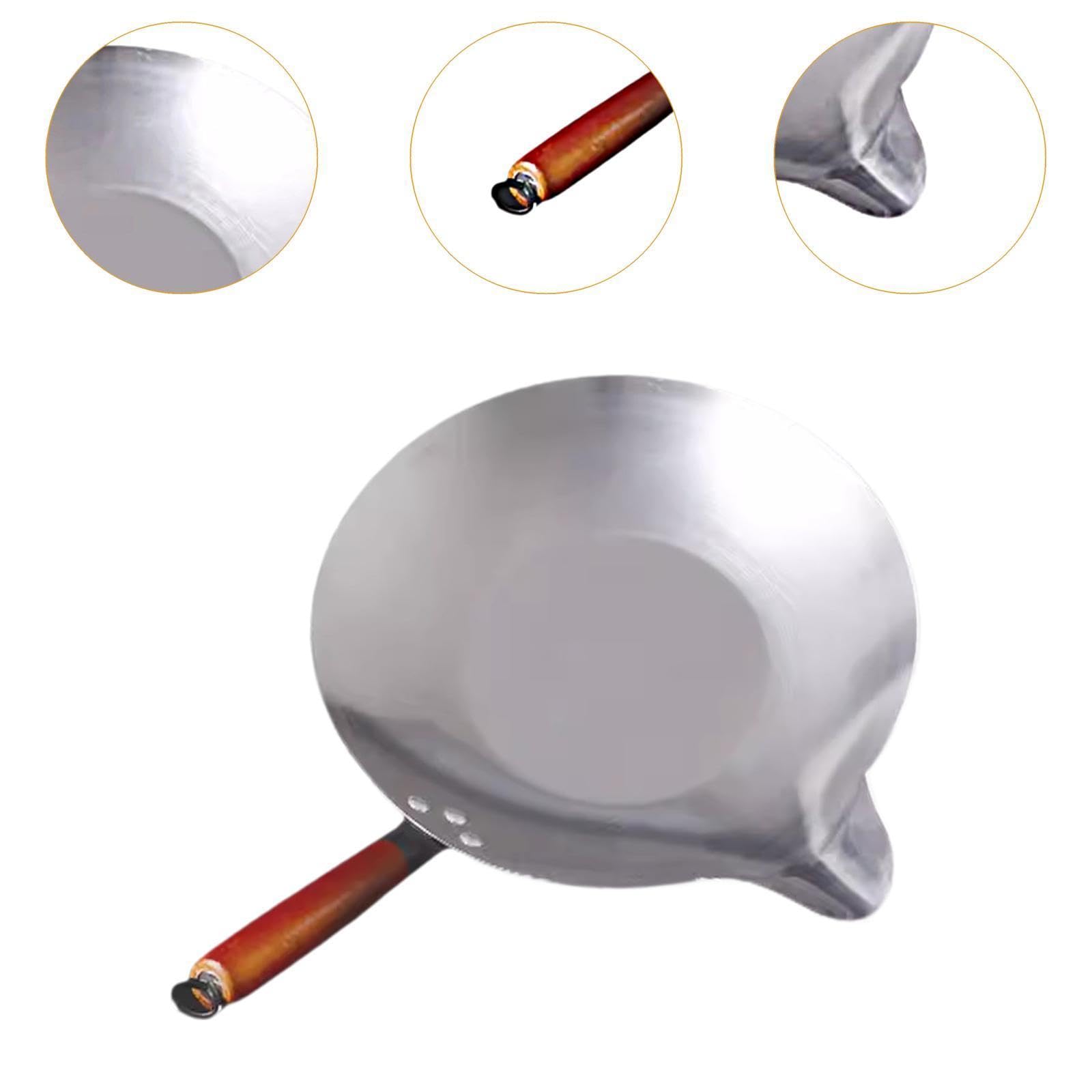 Casserole à Sucre, Casserole à Fondre, Poignée En Bois, Bec Verseur, En Métal, Idéale pour Les Fêtes D'anniversaire, Les Café, D