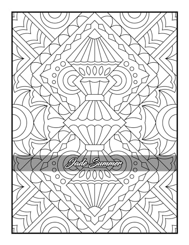 100 Amazing Patterns: An Adult Coloring Book with Fun, Easy, and Relaxing Coloring Pages - Image 67